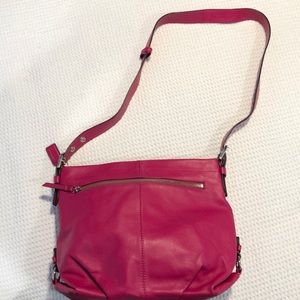 Bright Pink Convertible Coach Bag